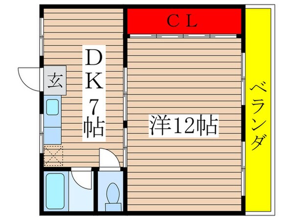 峰ビルの物件間取画像